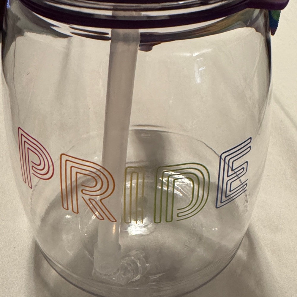 Clear Pride Tumbler with Straw